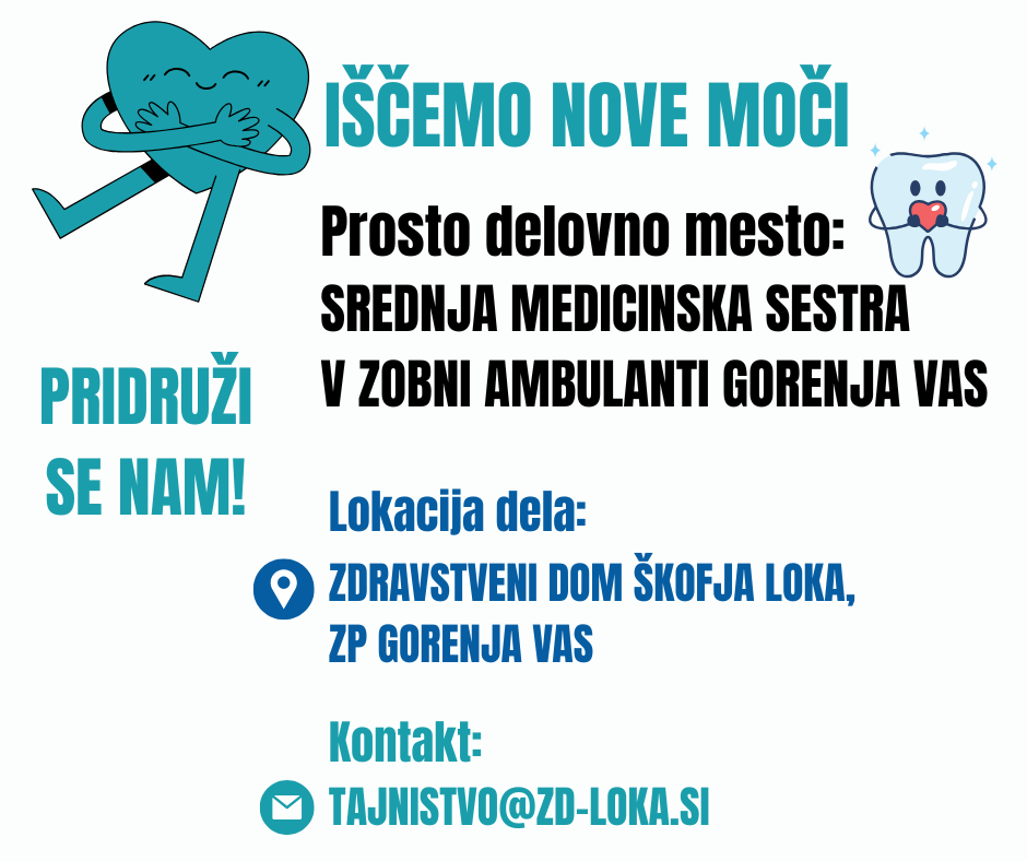 zaposlimo srednjo medicinsko sestro